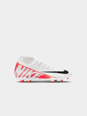 Mens Nike Superfly 9 Club White/Red Boots