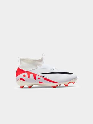Junior Nike Zoom Superfly 9 Academy White/Red Boots