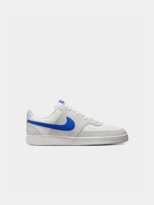 Mens Nike Court Vision Grey/Blue Low Sneaker