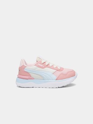 Junior Pre-School Puma R78 Voyager Pink/Cream/Blue Sneakers