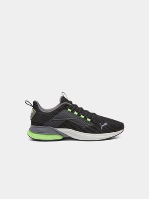 Mens Puma Cell Rapid Black/Green Running Shoes