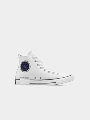 Mens Converse All Star White/Black/Blue High Sneakers