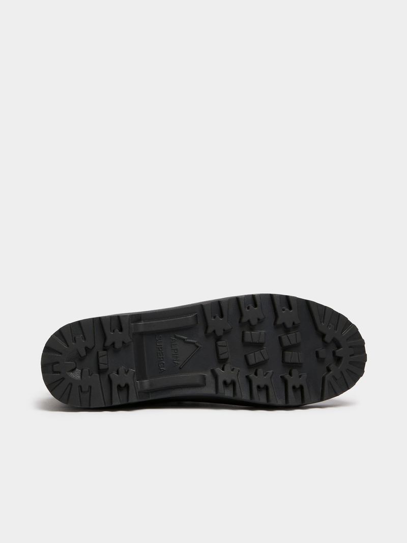 Womens Superga Alphina Hi Top Black Tape Boot - Bash.com