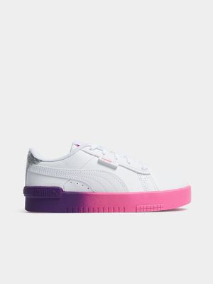 Junior Pre-School Puma Jada Star Glow White/Pink/Purple Sneakers