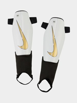 Nike Charge White/Black Soccer Shin Guards
