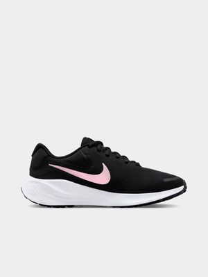 Womens Nike Revolution 7 Black/Soft Pink Running Shoes