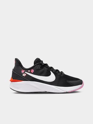 Junior Grade-School Nike Star Runner 4 Black/Pink/Red Sneakers
