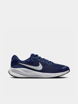Mens Nike Revolution 7 Navy/White Running Shoes