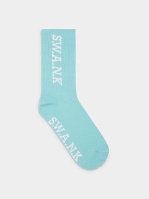 S.W.A.N.K Men's Blue Socks