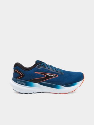 Mens Brooks Glycerin 21 Blue/Orange Running Shoes