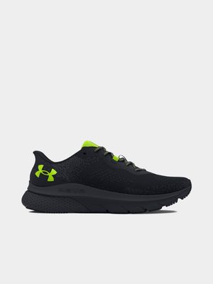 Mens Under Armour HOVR Turbulence 2 Black/Yellow Running Shoes