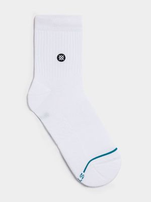 Stance Unisex Icon Quarter  White Socks