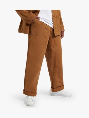 Nike Men's Double Panel Brown Pants