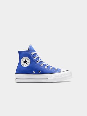 Converse Women's CTAS HI Blue Sneaker