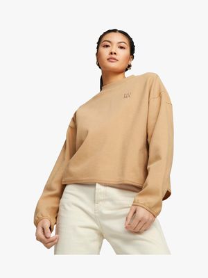 Puma Women's Infuse Tan Sweat Top