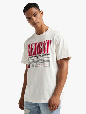 Redbat Men's Off White T-Shirt