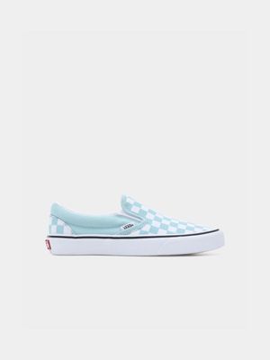 Van Women's Checkerboard Slip-on Blue Sneaker