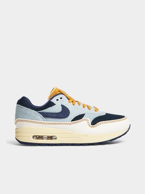 Nike Women's Air Max 1 '87 Beige/Cream/Blue Sneaker