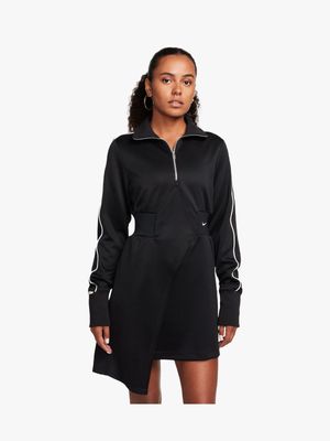 Nike Women's Nsw Black Asymmetrical Dress