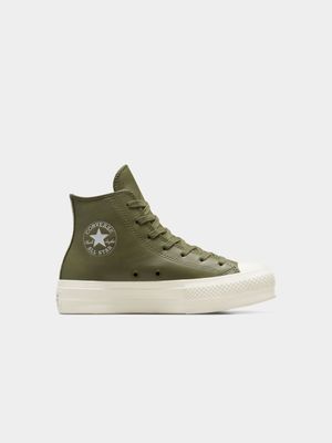Converse Women's CTAS Lift Green/White Sneaker