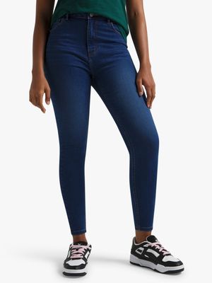 Redbat  Women's High Rise Medium Wash Skinny Jeans