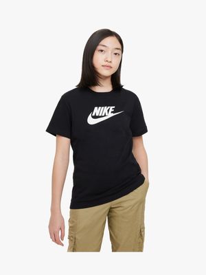 Nike Girls Youth NSW Black T-shirt
