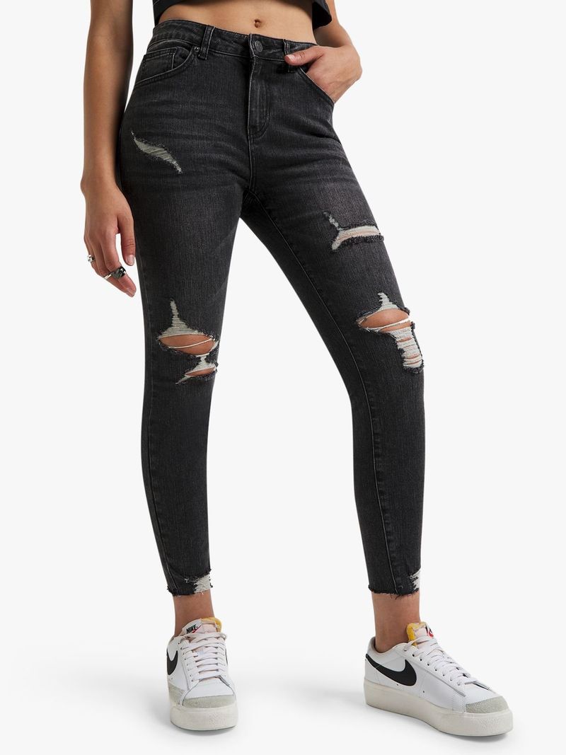 Redbat Women's Charcoal Super Skinny Jeans - Bash.com