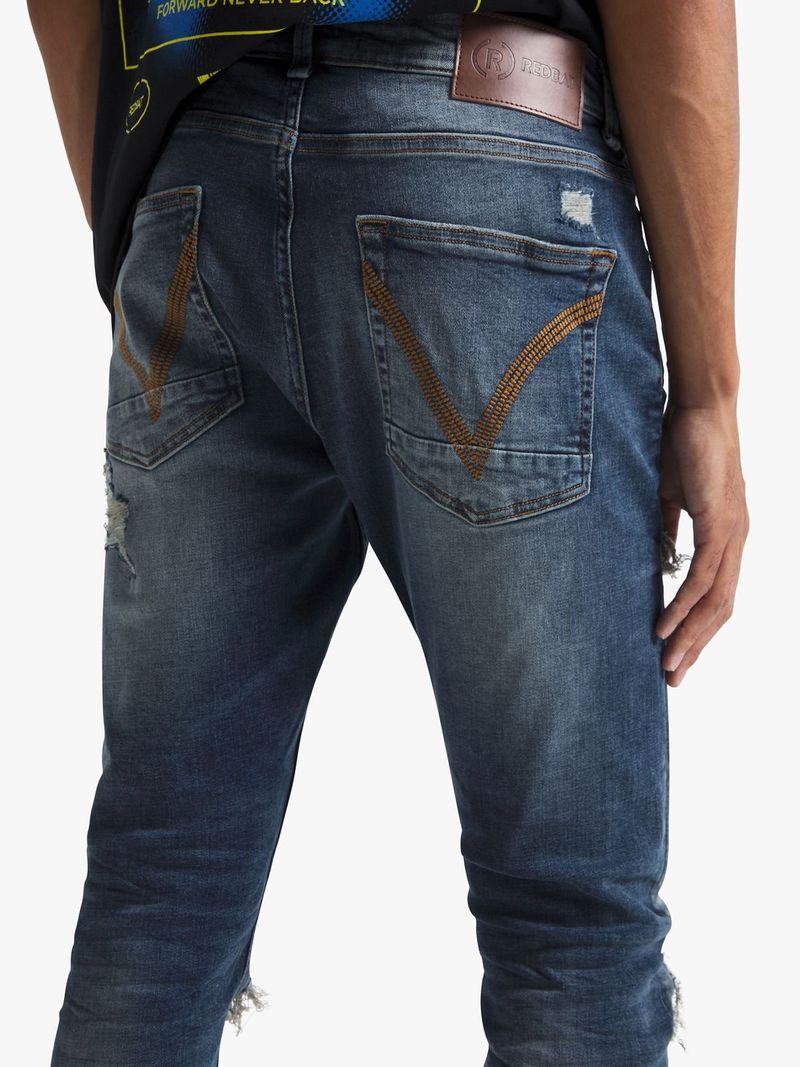 Redbat Men's Medium Blue Super Skinny Jeans - Bash.com