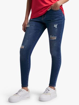 Designer Tassel Redbat Jeans For Ladies For Women High Waist, Slim