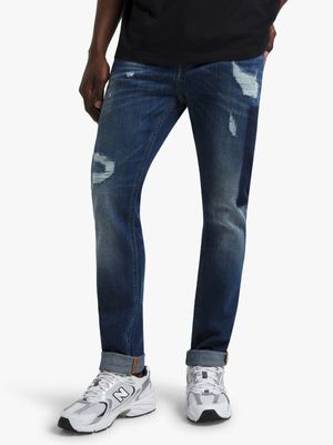 Redbat men's dark blue straight jeans offer at Sportscene