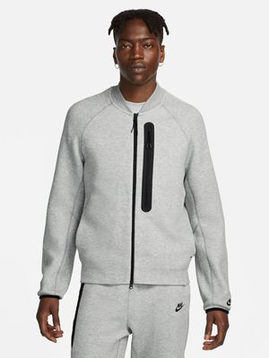 Nike Men's Tech Fleece Grey Bomber Jacket
