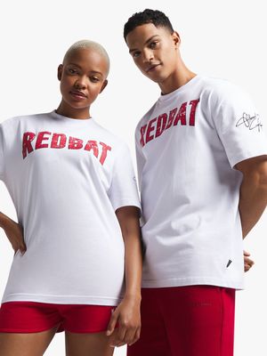 Redbat Unisex White 20th Anniversary T-Shirt