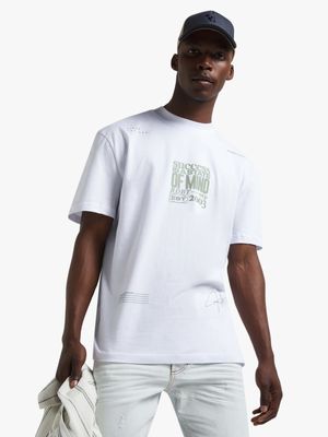 Redbat Men's White Relaxed T-Shirt