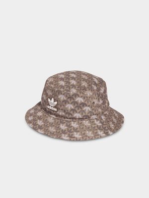adidas Originals Unisex Monogram Brown Bucket Hat