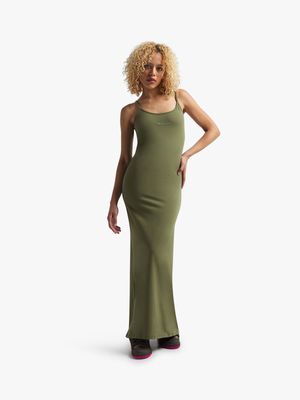 Redbat Classics Women's Dark Green Strappy Dress