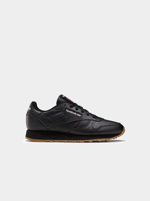 Reebok Junior Classic Leather Black/Gum Sneaker
