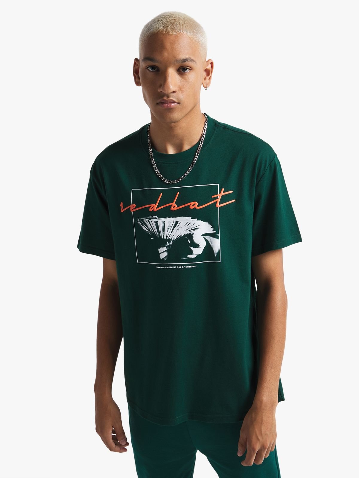 Redbat Men's Graphic Pine Green T-Shirt - Bash.com