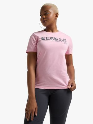 Redbat Athletics Women's Pink Graphic T-Shirt