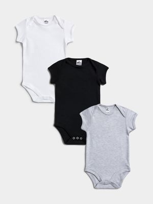 Jet Infants 3 Pack Multicolour Short Sleeve Core Vests