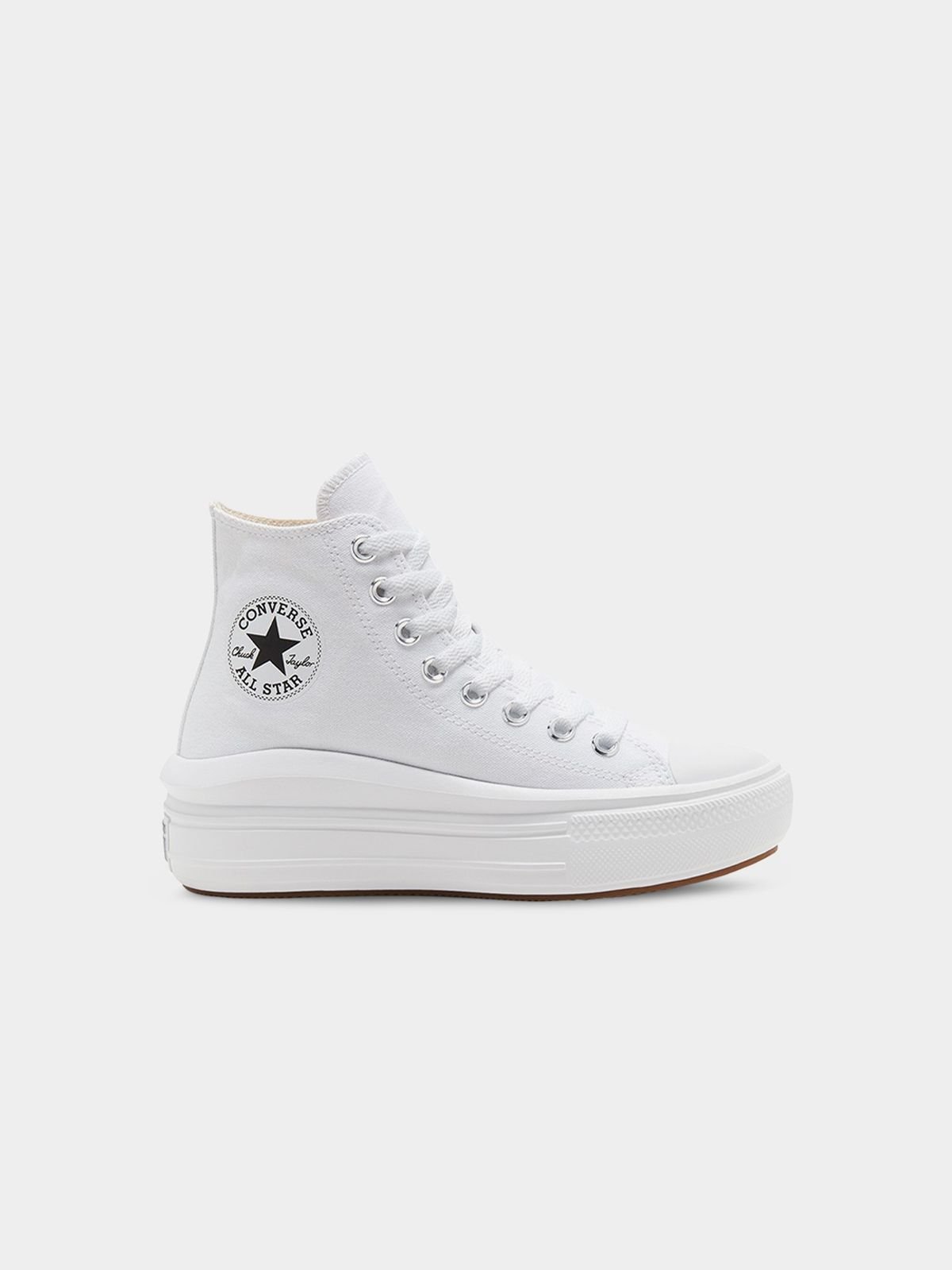 Womens Converse All Star Move Platform White/Natural Ivory Sneakers ...