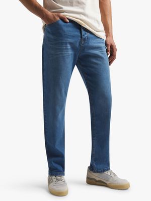 Buy Men's Zipper Pocket Blue Skinny Jeans Online