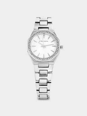 Minx Women’s Silver Plated Mother Of Pearl Dial Bracelet Wa