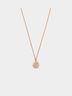 Rose Gold Plated Cubic Zirconia Women’s Heart Pendant