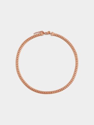 Rose Gold Plated Women’s Curb Necklace