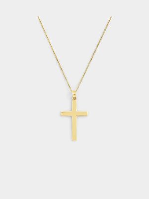 Yellow Gold Cross Pendant off Chain