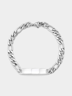 Stainless Steel Figaro ID Bracelet