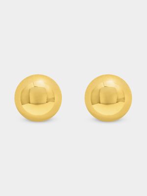 18ct Gold Plated 6mm Dome Stud