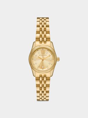Michael Kors Lexington Gold Plated Stainless Steel Bracelet Watch