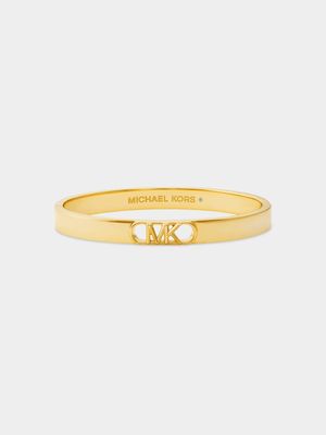Michael Kors MK Statement Link Collection Gold Plated Empire Link Bangle Bracelet