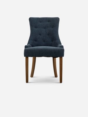 Beth Dining Chair Nature French Blue